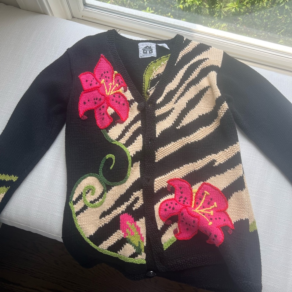 Hand knit cardigan